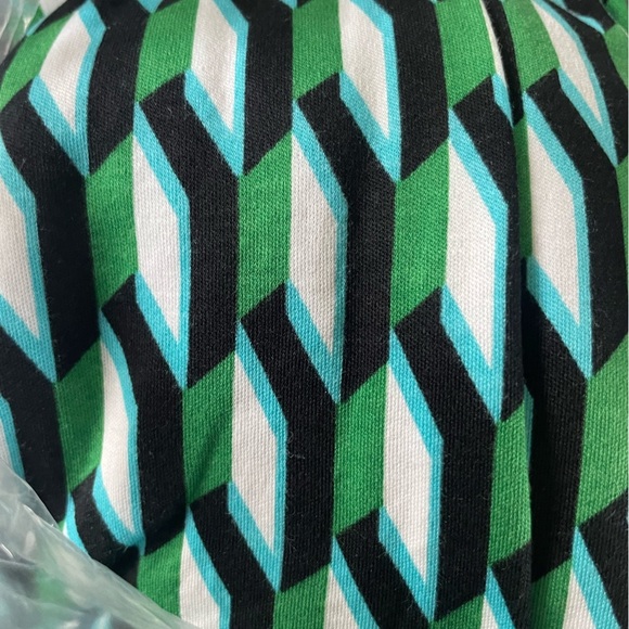 Women's Long Sleeve Midi Arrow Geo Green‎ Wrap Dress - DVF x Target NWT - Picture 7 of 7